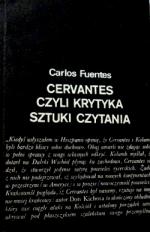 Okładka Cervantes czyli Krytyka sztuki czytania
