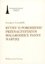 Okładka Rytmy o porodzeniu przenaczystszym Bogarodzice Panny Maryjej
