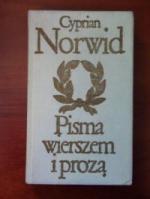 Okładka Pisma wierszem i prozą