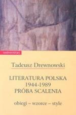 Okładka LIteratura polska 1944-1989. Próba scalenia. Obiegi-wzorce-style.