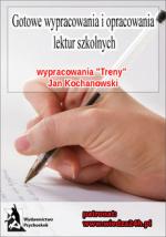 Okładka Wypracowania Jan Kochanowski - Treny