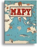 Okładka Mapy. Obrazkowa podróż po lądach, morzach i kulturach świata