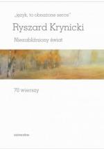 Okładka „język, to obnażone serce”. Niezabliźniony świat. 70 wierszy