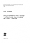 Okładka Biblijno-apokryficzne narracje w literaturze staropolskiej do końca XVI wieku