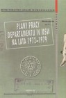 Plan pracy Departamentu IV MSW na lata 1972-1979